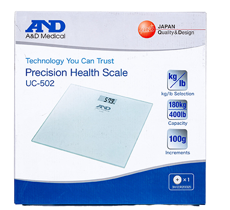 UC-502 Precision Health Scale packaging
